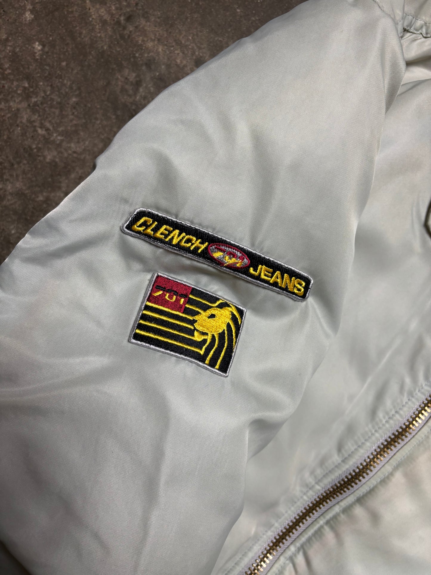 Vintage Clench Jeans Bomber Jacket