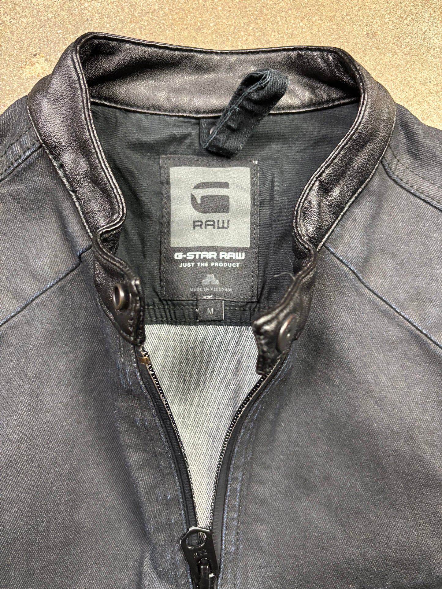 Vintage G-Star Waxed Denim Jacket Size M