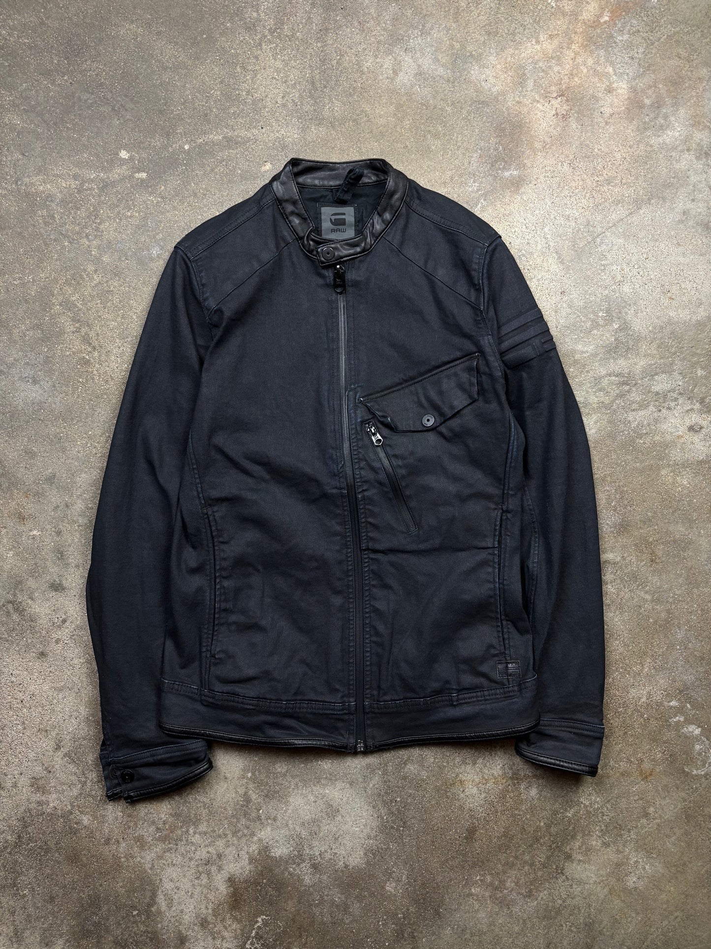 Vintage G-Star Waxed Denim Jacket Size M