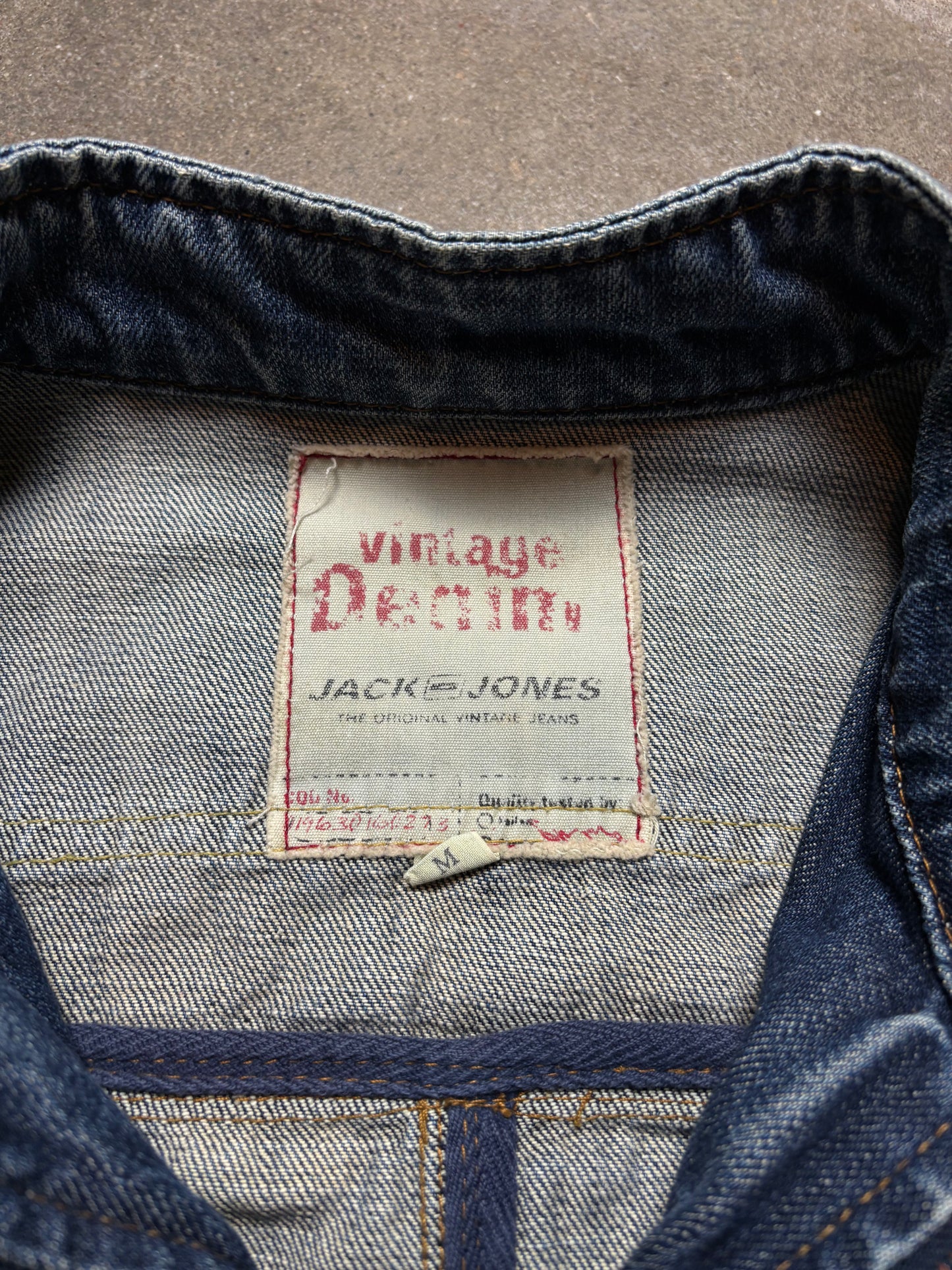 Vintage Biker Jeans Jacket