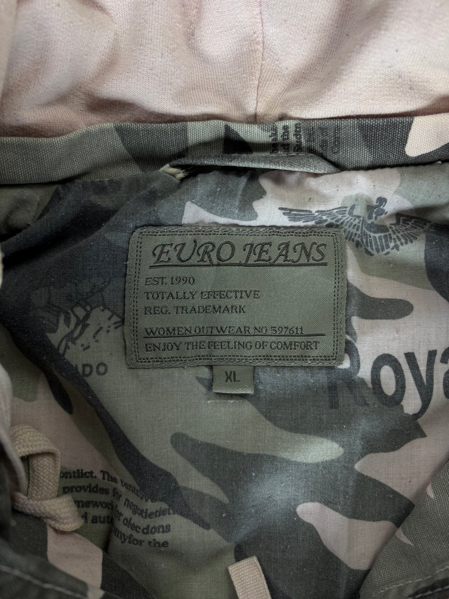 Vintage Camouflage Jeans jacke Women