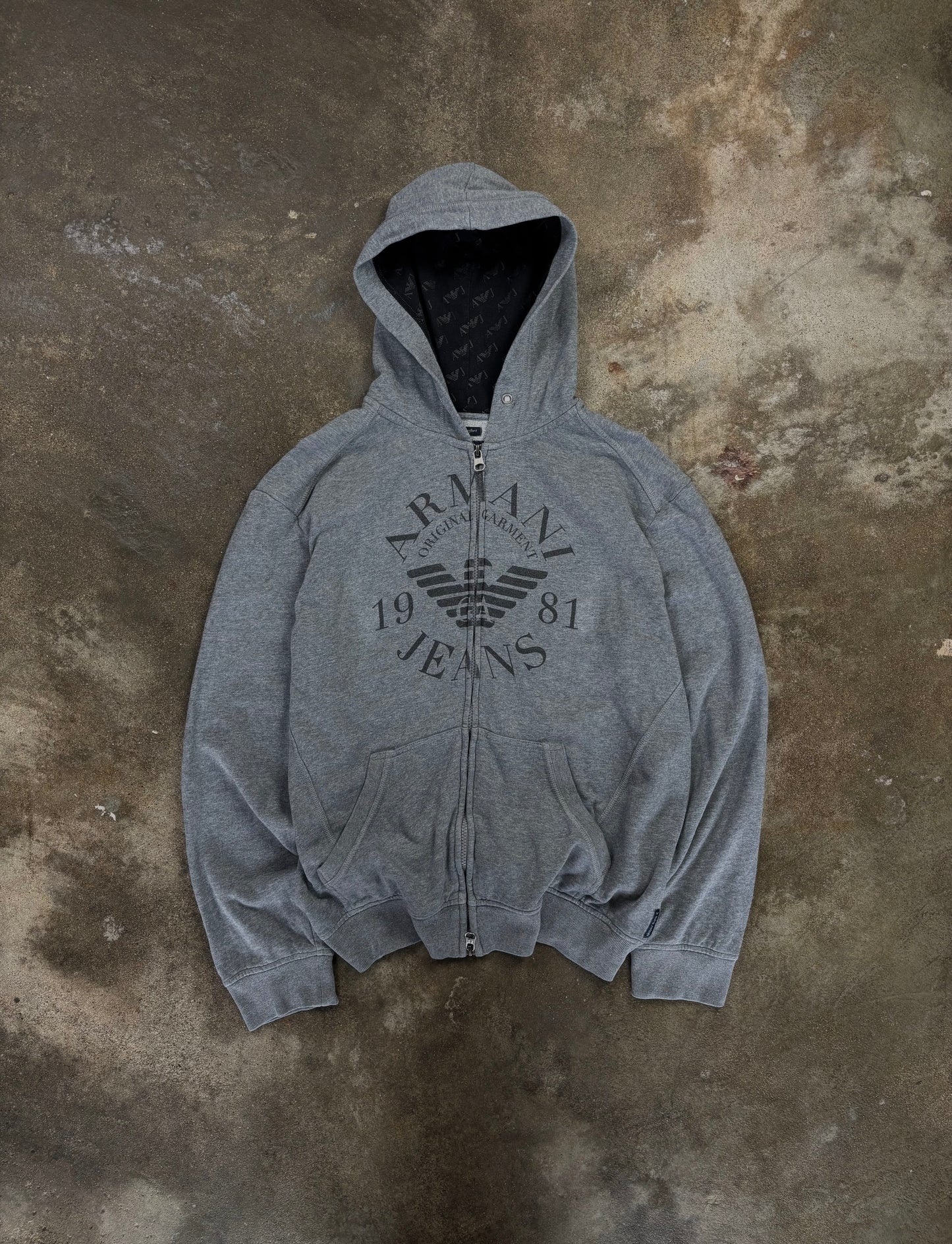 Vintage Armani Jeans Zip Hoodie