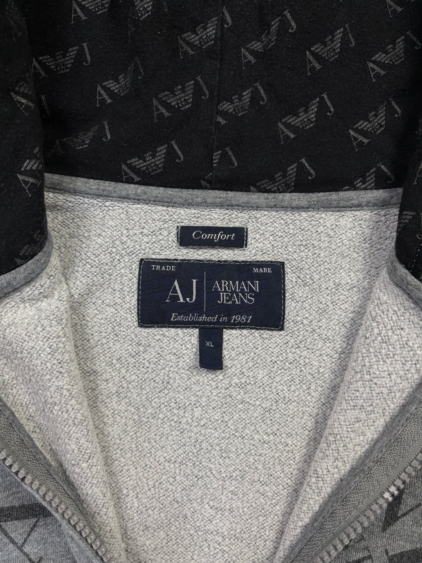 Vintage Armani Jeans Zip Hoodie