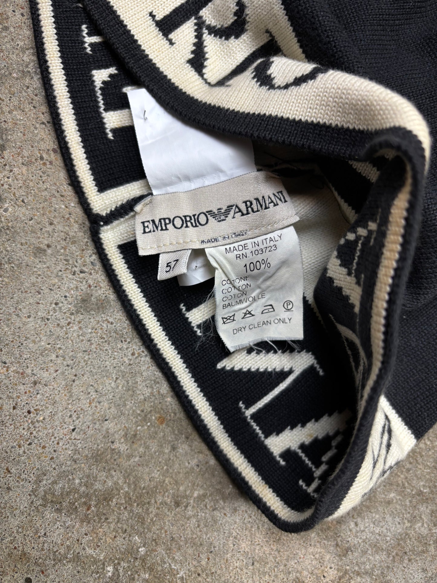 Vintage Emporio Armani Skull Cap / Beanie