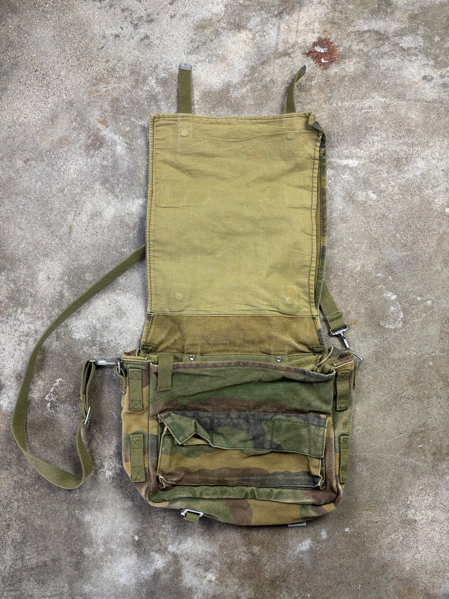 Vintage Camouflage Crossbody Bag