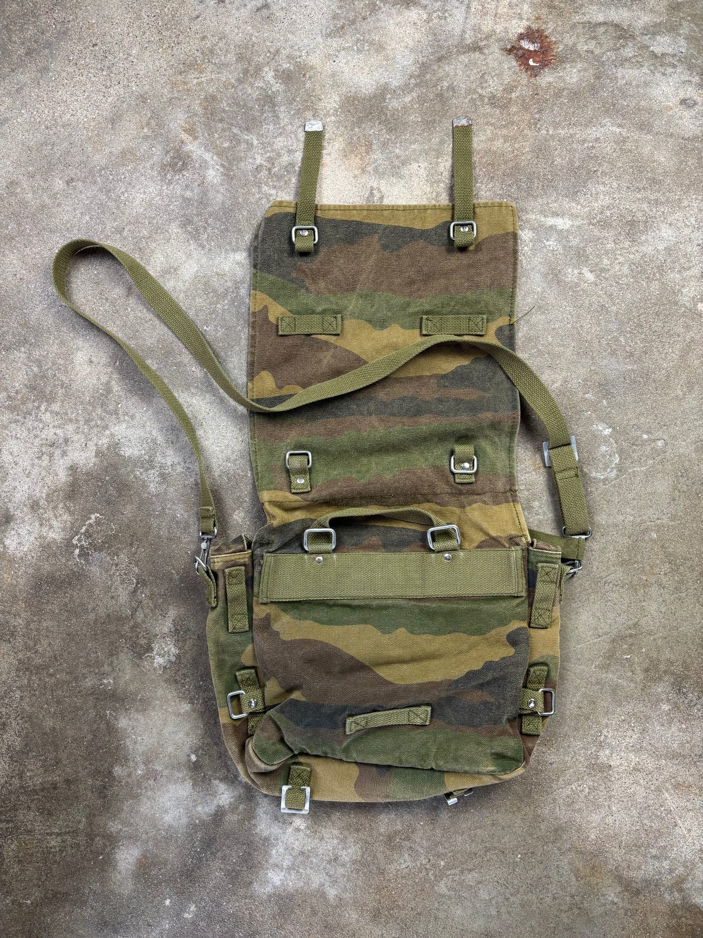 Vintage Camouflage Crossbody Bag