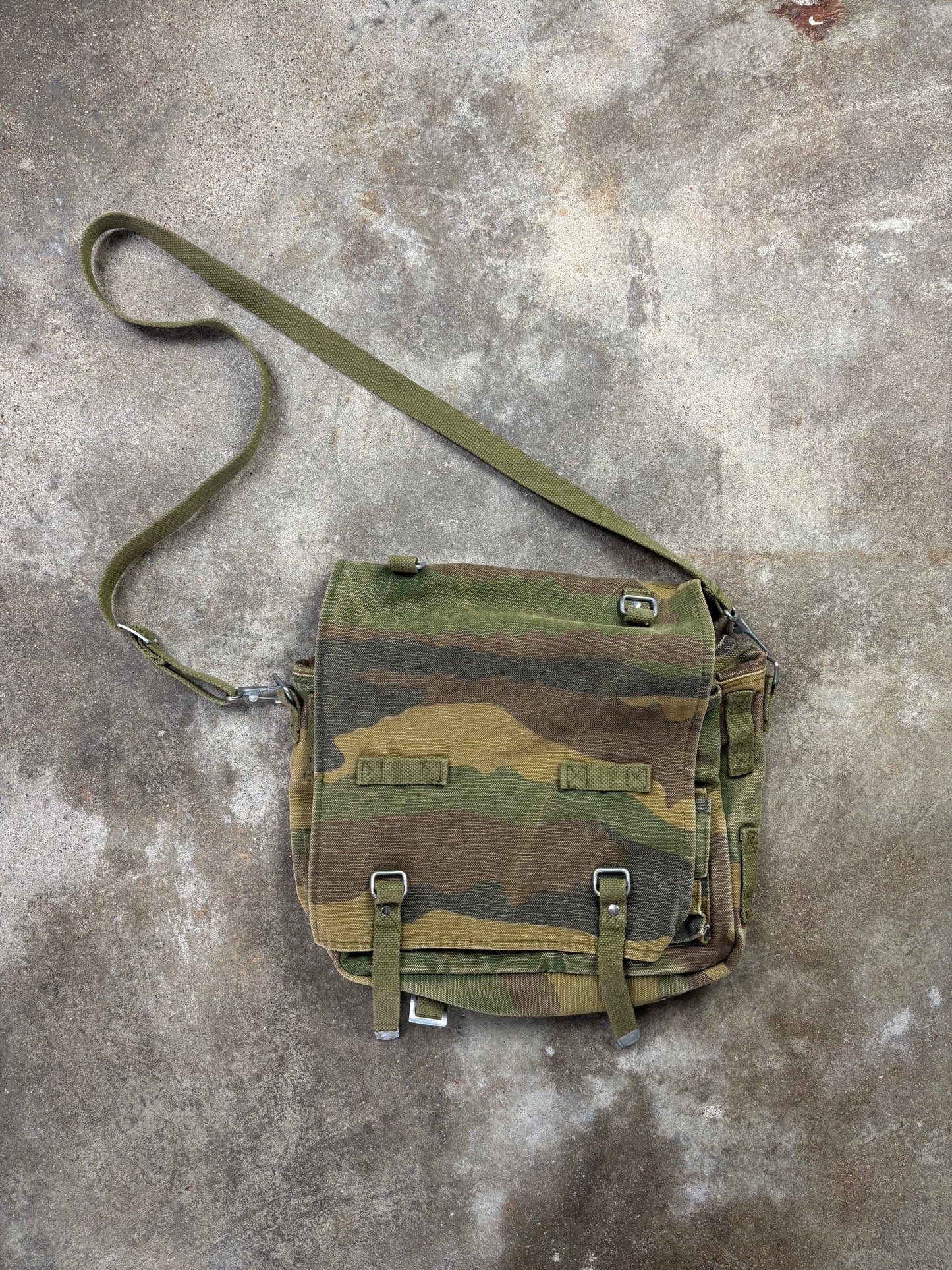 Vintage Camouflage Crossbody Bag