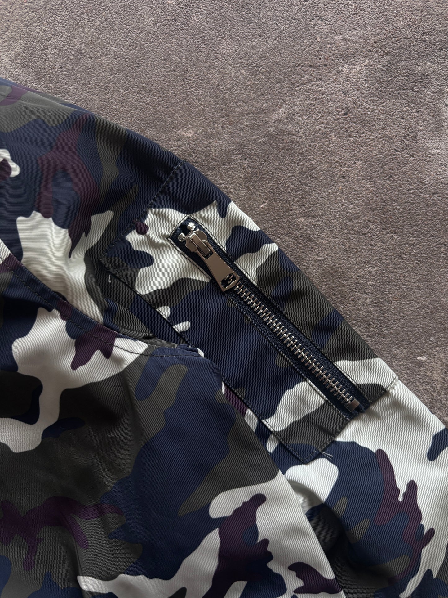 Vintage "Crazy Lover" Camouflage Bomberjacket