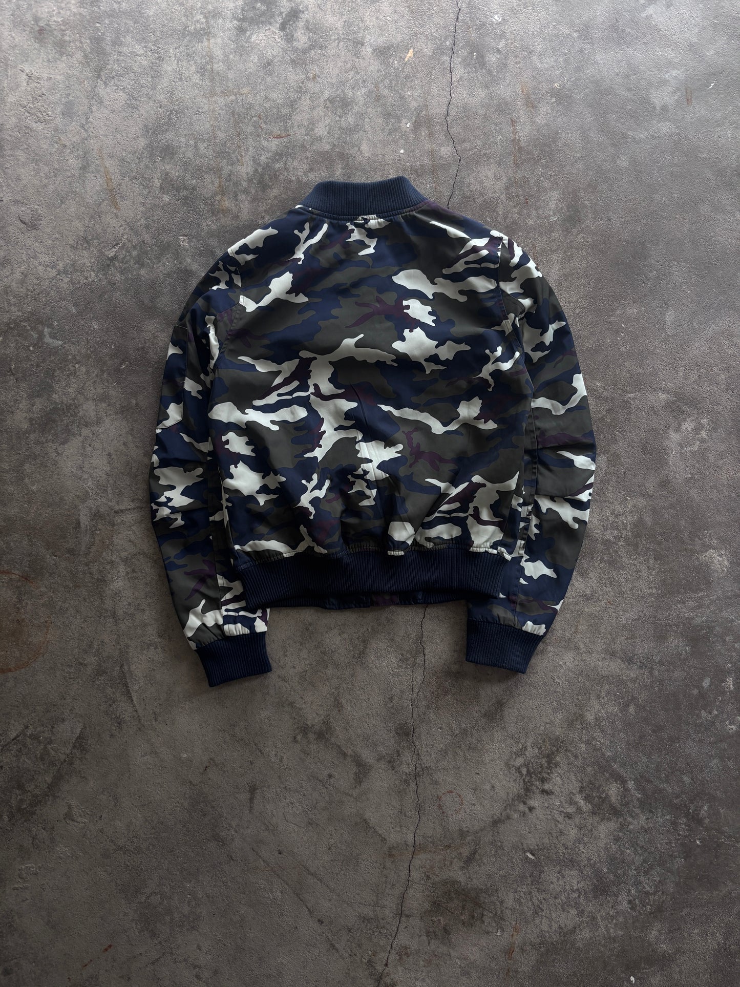 Vintage "Crazy Lover" Camouflage Bomberjacket