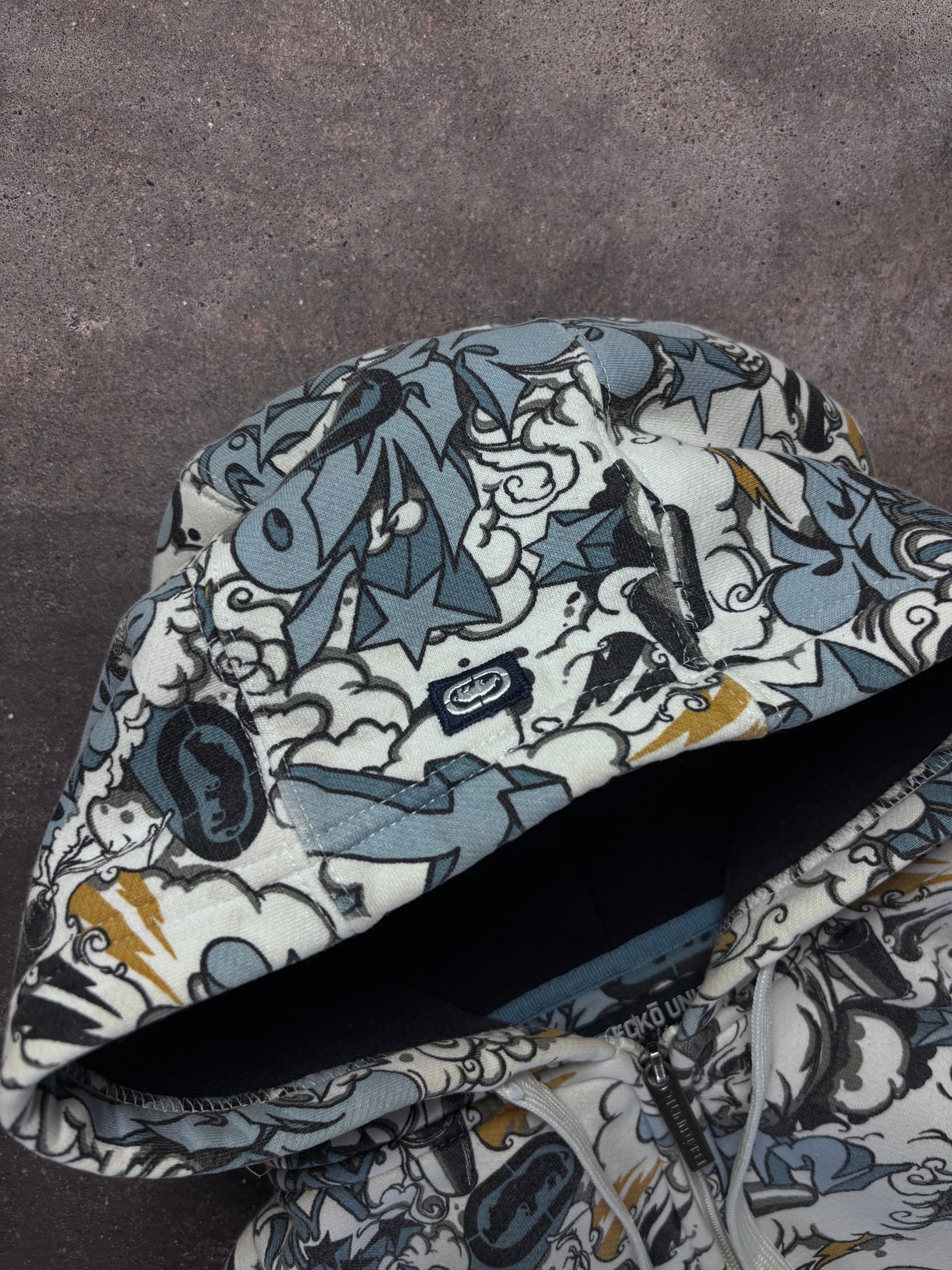 Vintage Skater Y2K Graffiti Hoodie