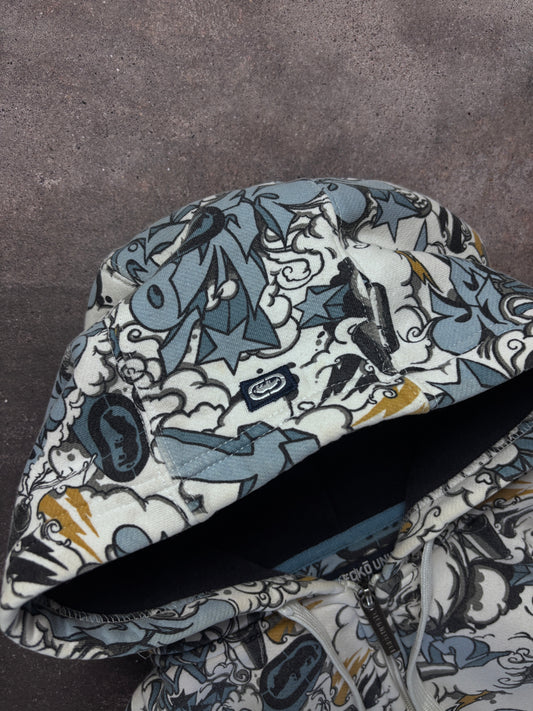 Vintage Skater Y2K Graffiti Hoodie