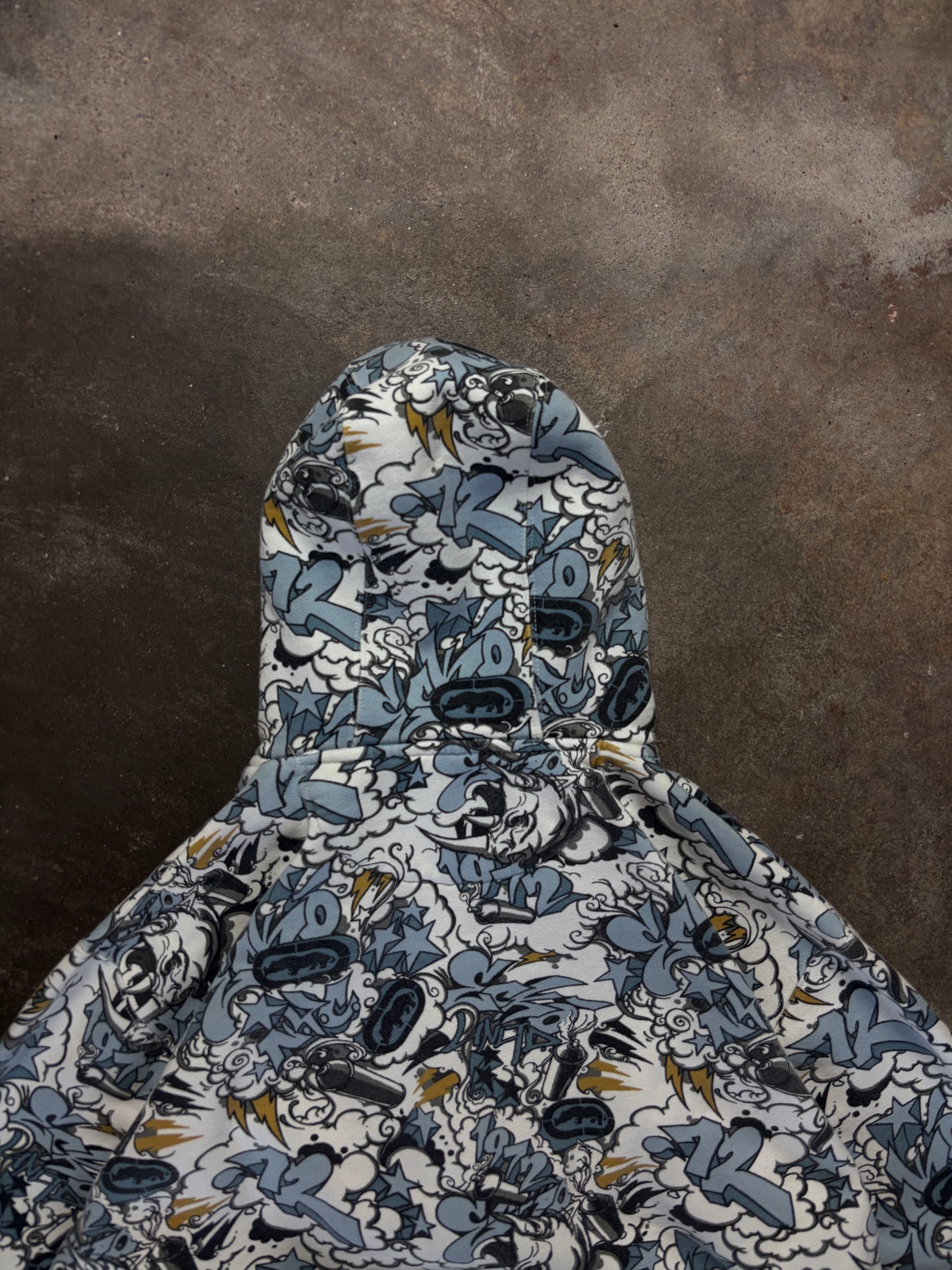 Vintage Skater Y2K Graffiti Hoodie