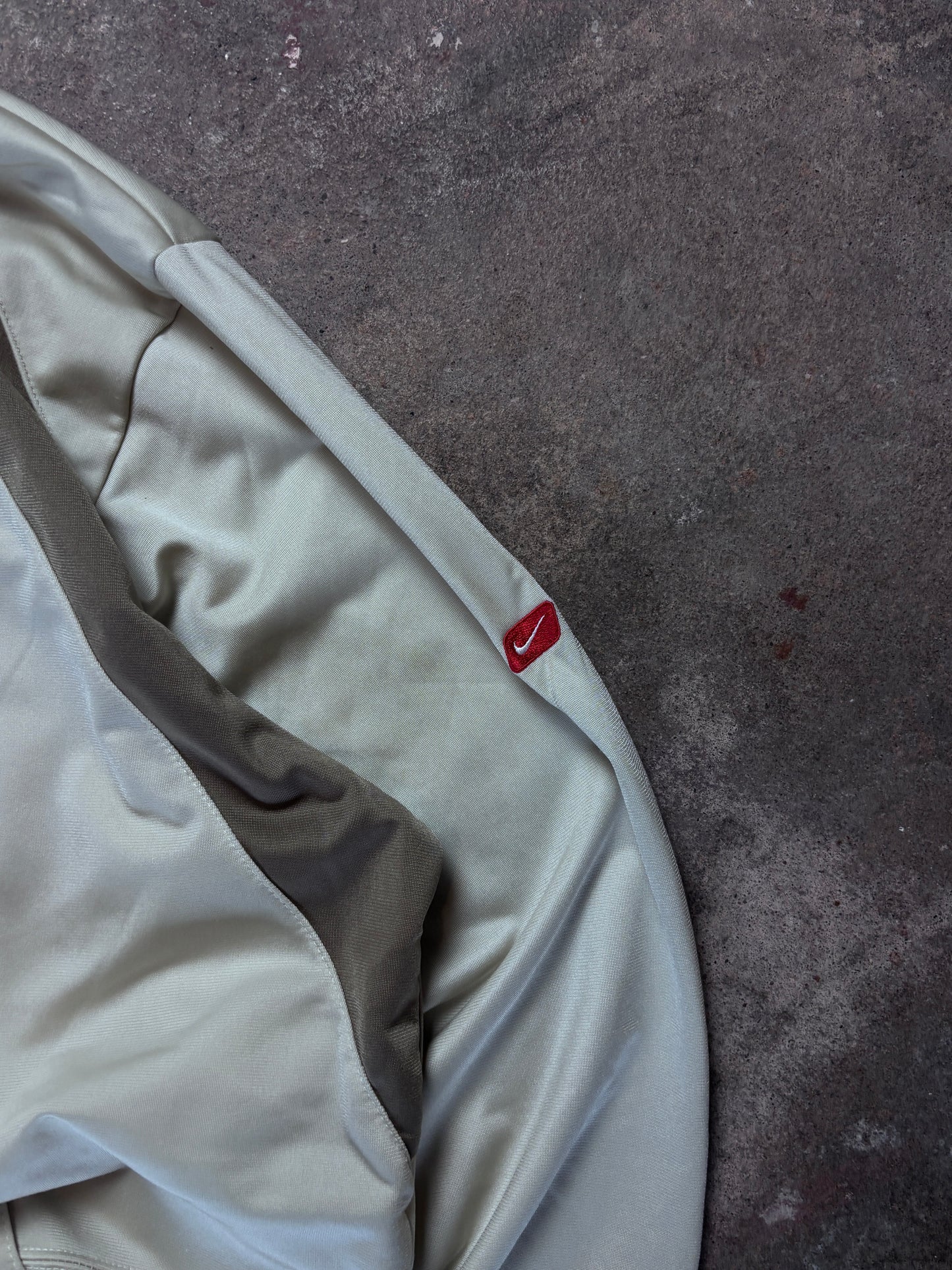 Vintage Athletic 71 Embroidered Spellout Cream Trackjacket