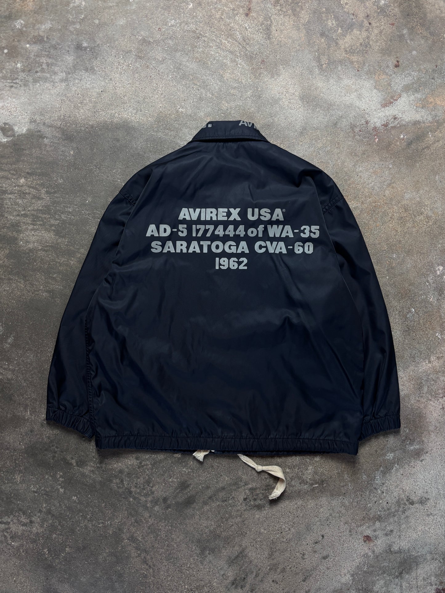 Vintage Avirex U.S.A. Marineblaue Windbreaker