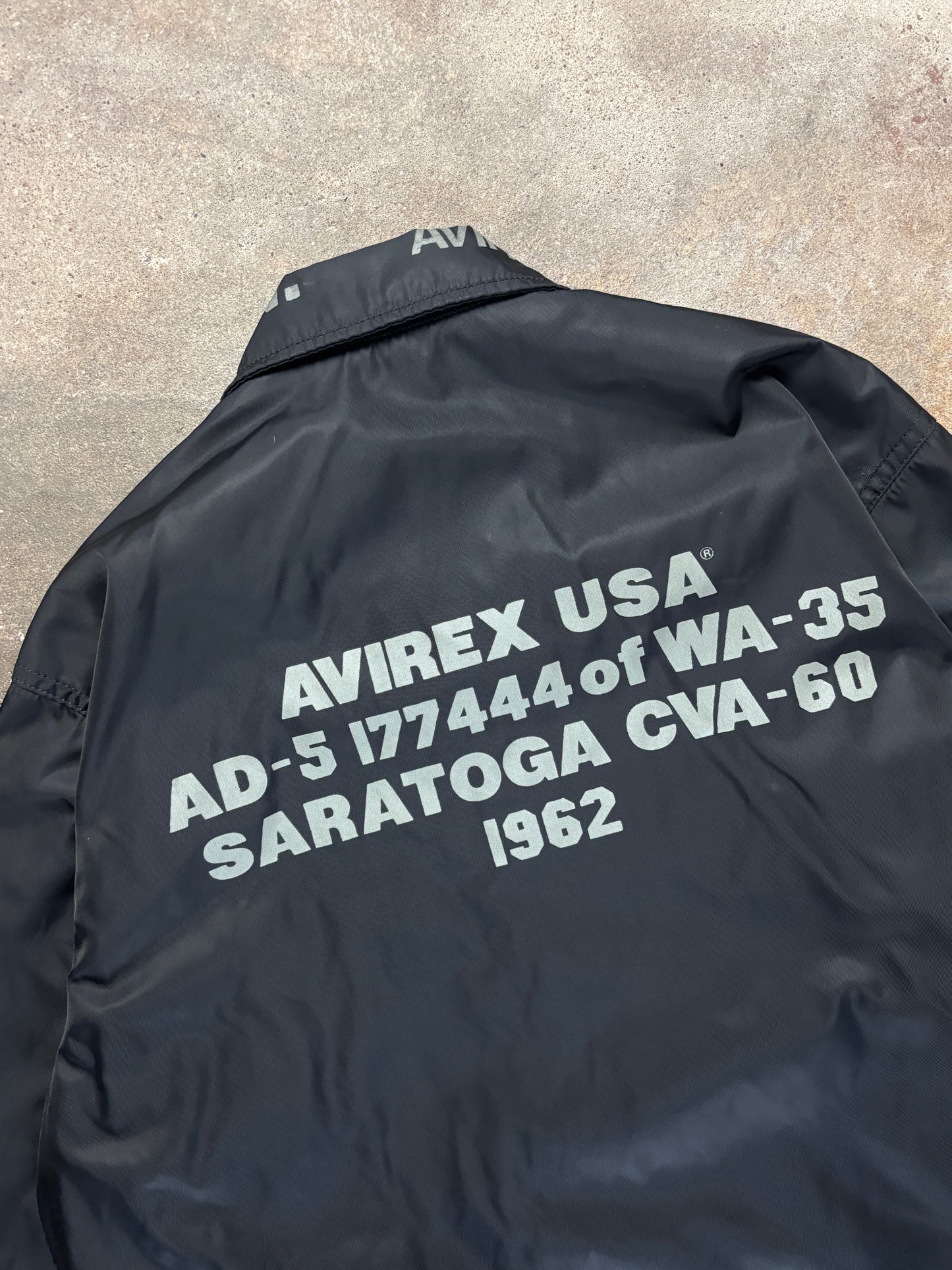 Vintage Avirex U.S.A. Marineblaue Windbreaker