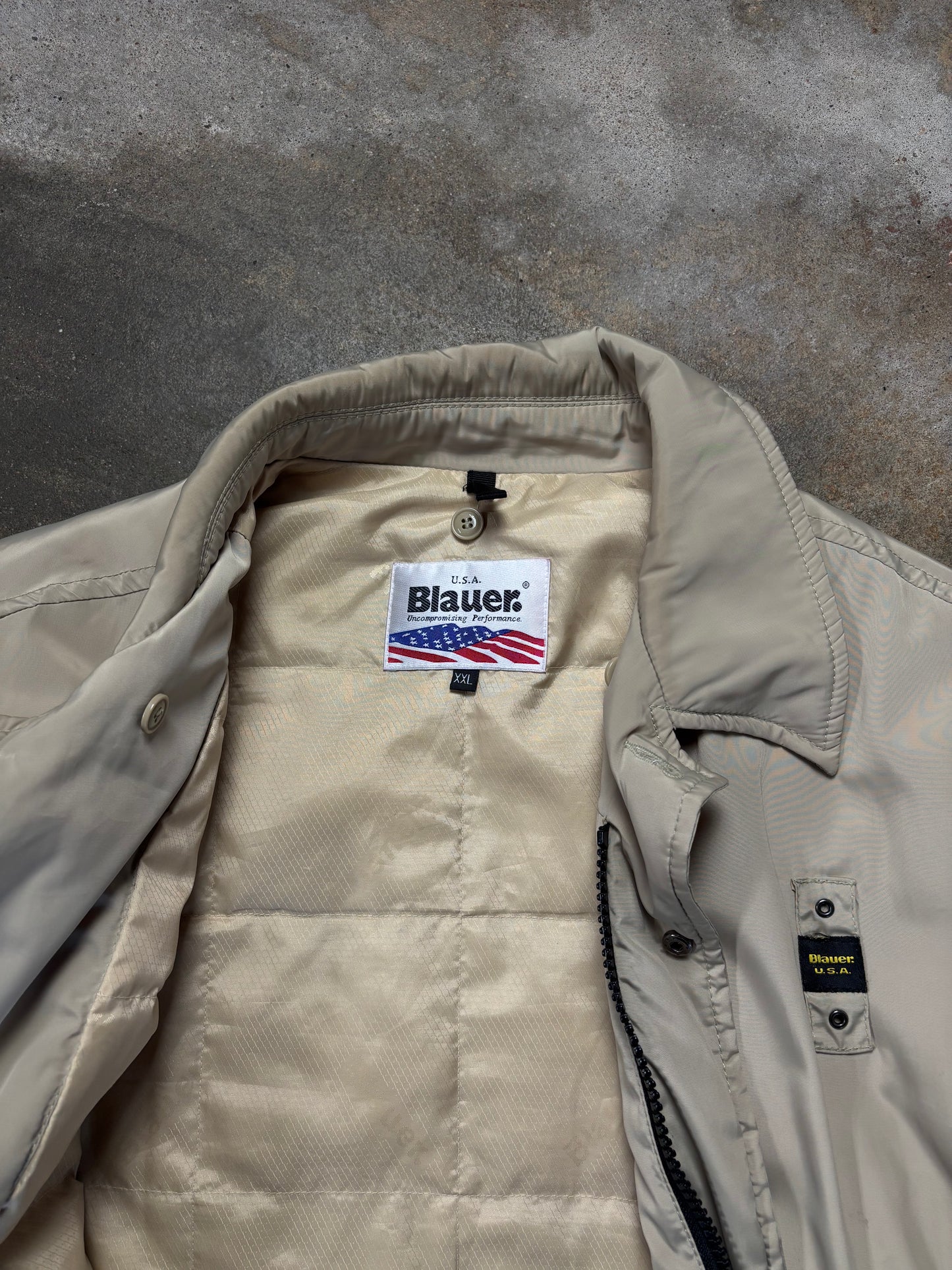 Vintage Blauer Bomberjacke