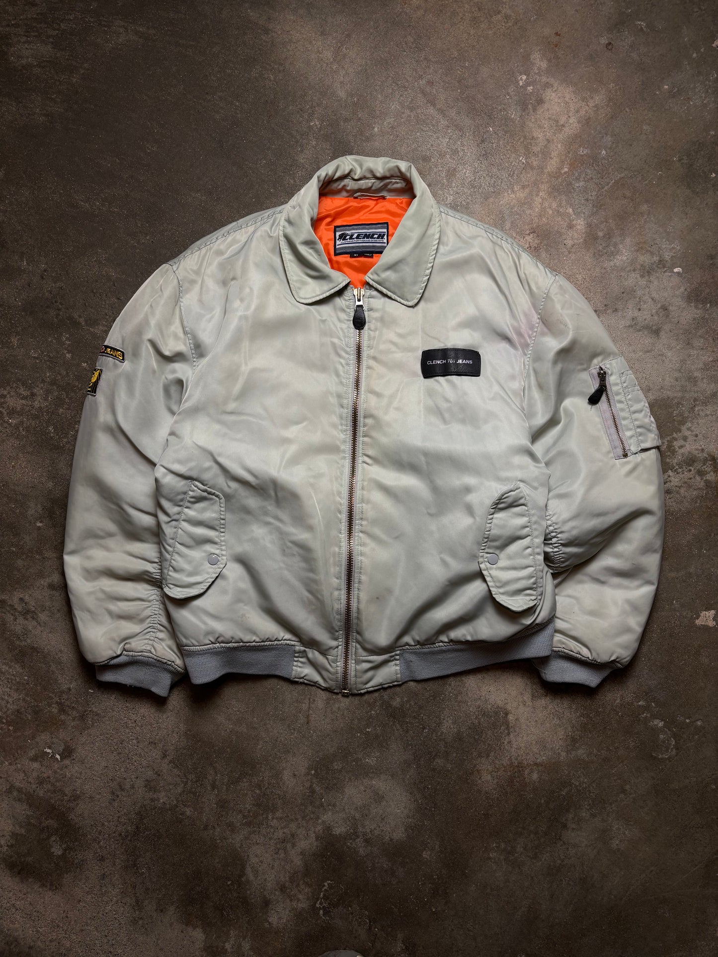 Vintage Clench Jeans Bomber Jacket