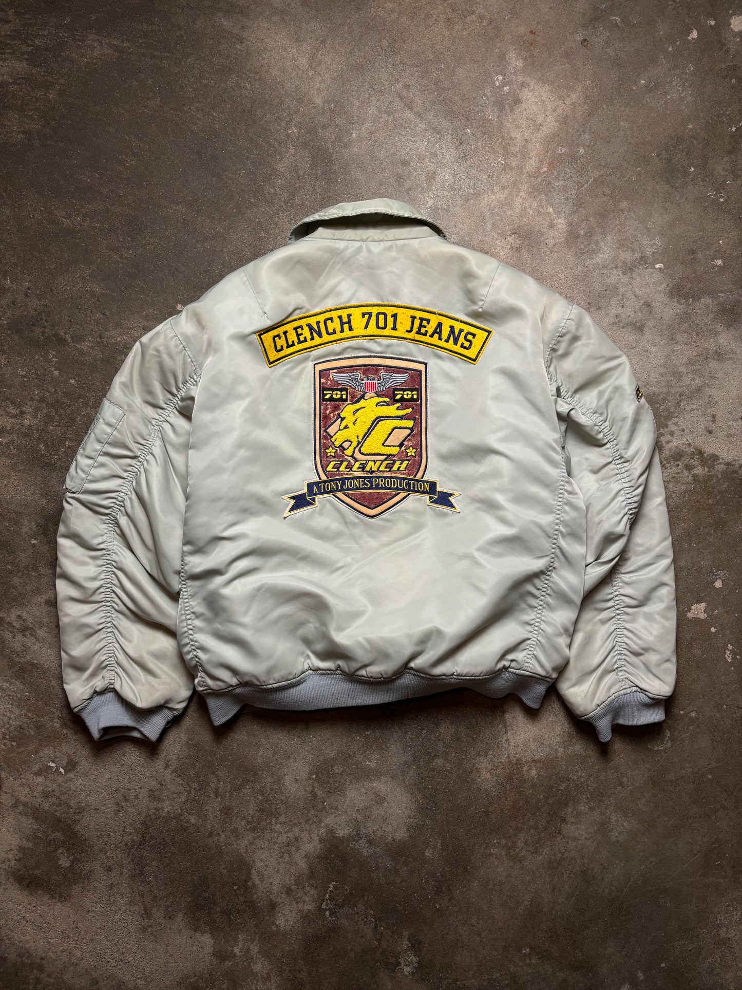 Vintage Clench Jeans Bomber Jacket